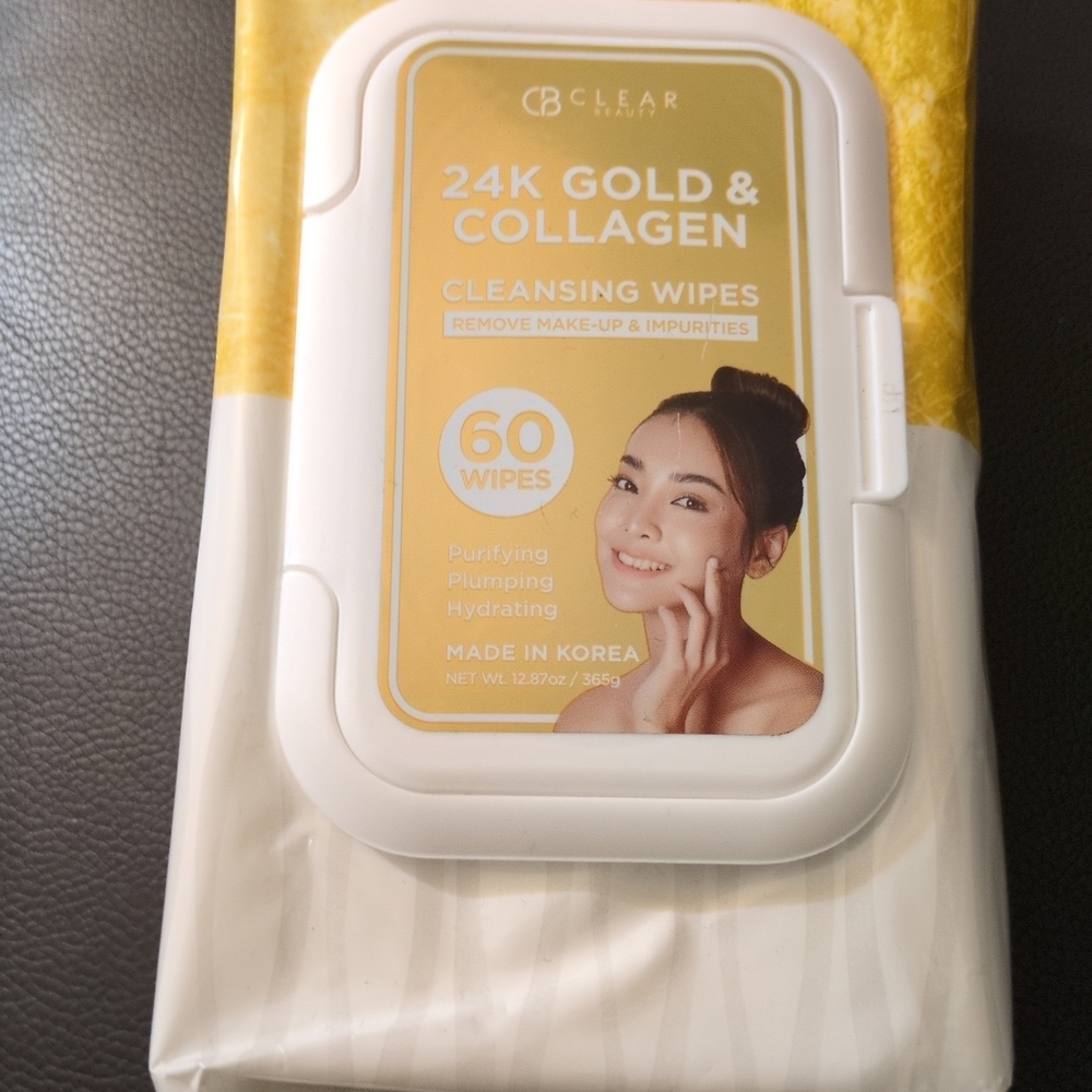 24K Gold & Collagen Makeup Remover Wipes